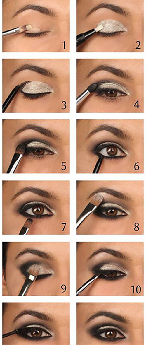 step by step eye makeup smokey eye