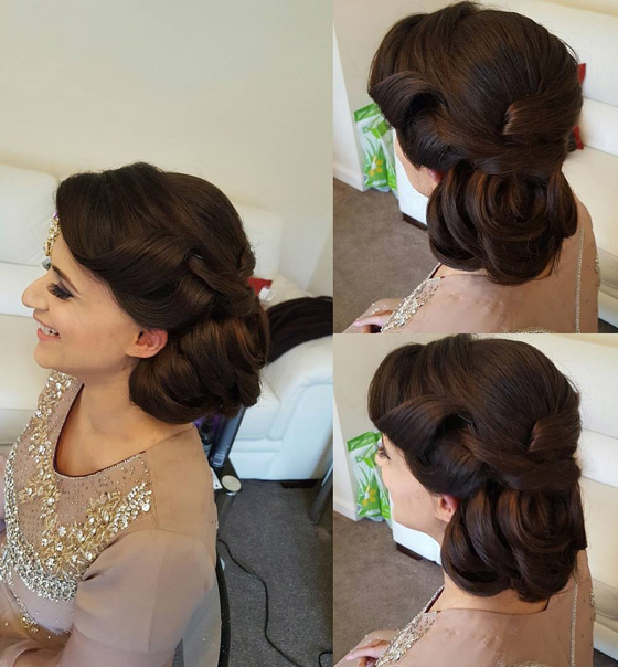 bridal hairstyles side bun