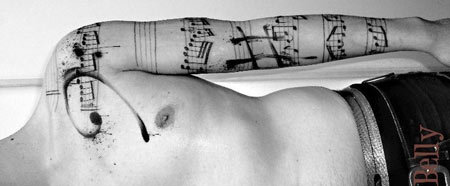 music notes tattoo designs men