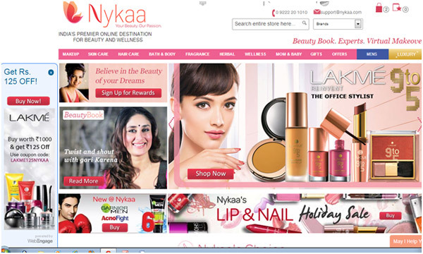 Top Cosmetics Brands in India