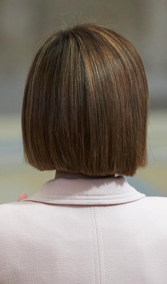 asymmetrical haircut back view