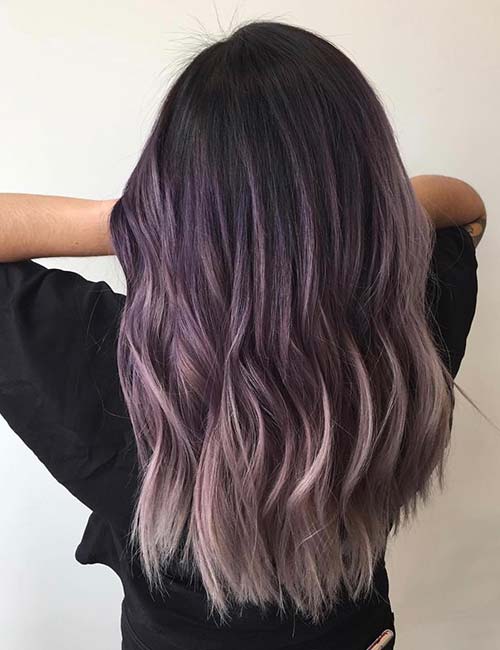 20 Breathtaking Purple Ombre Hair Ideas