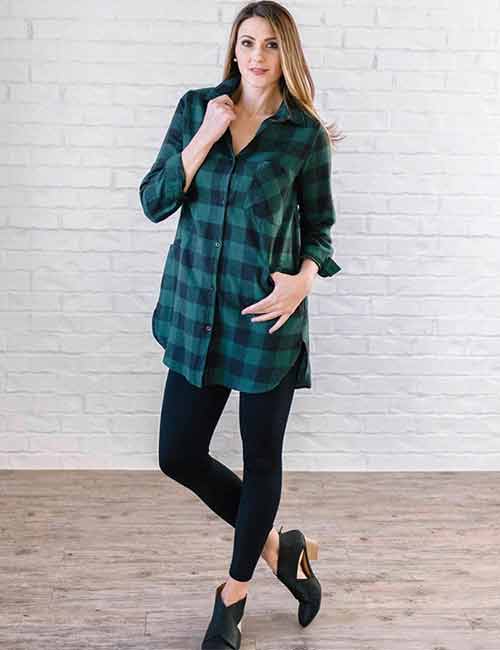 Plaid shirt dress with leggings  Trendy clothes for women, Clothes for  women, Cute outfits
