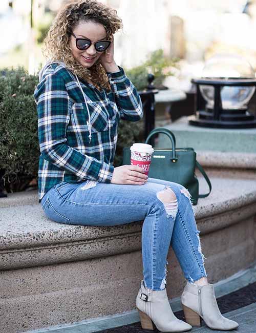 8 Ways to Wear a Flannel Top - Pumps & Push Ups