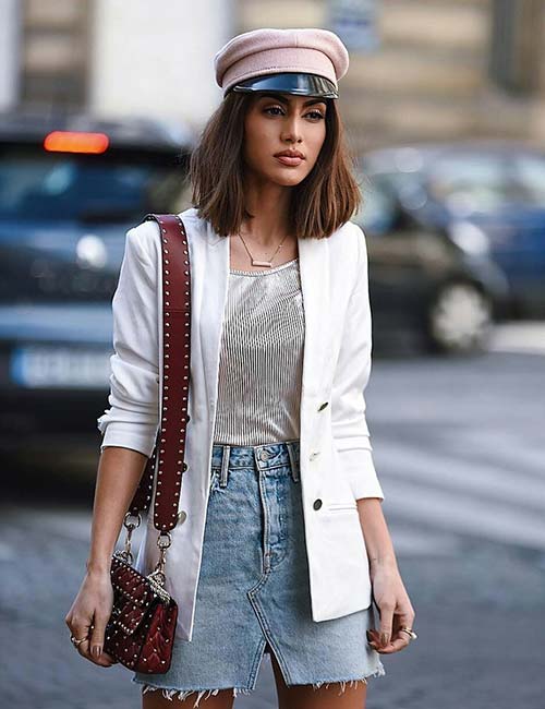9 Ways to Style a Skirt With Your Favorite Denim Jacket