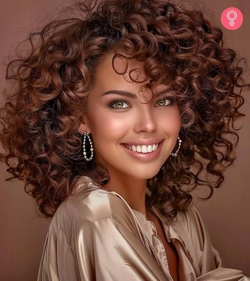 Women with curly hair