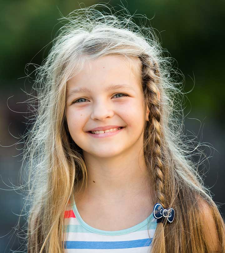 Little Girl Hair Set Face Little Stock Vector (Royalty Free) 1048616195 |  Shutterstock