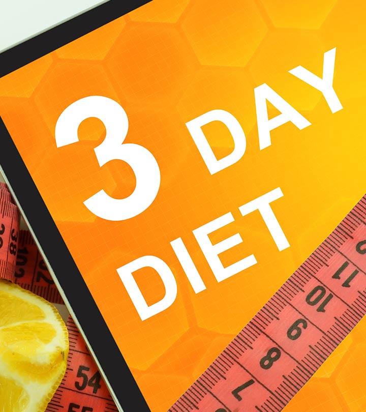 3 Day Diet Plan To Help You Lose Weight Rapidly