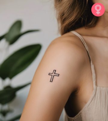 Women With Christ Tattoo