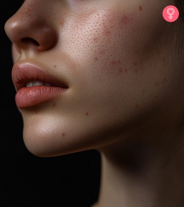 Women with Red Spots On The Skin