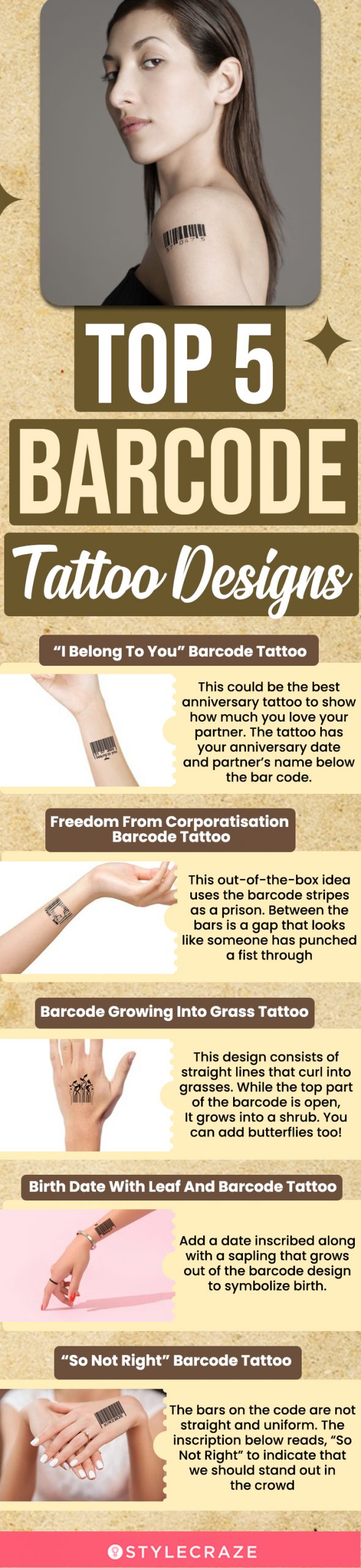 Top 5 Barcode Tattoo Designs scaled