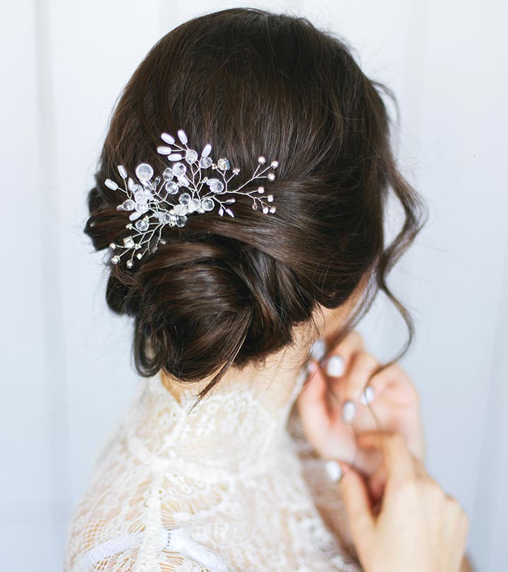 15 Gorgeous Wedding Hairstyles for Short Hair - Woman Getting Married
