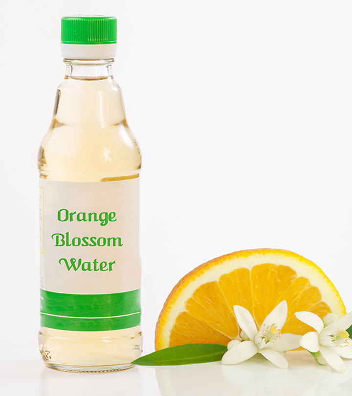 Orange blossom flower water for soothing, toning, revitalizing