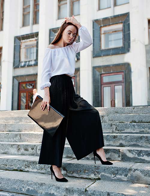How to Wear Crop Tops and Palazzo Pants - Chiconomical