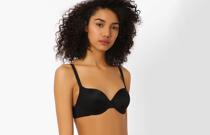 What bra should I wear with a square neck dress, preferably pushup
