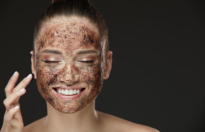 Coffee honey and coconut oil face mask