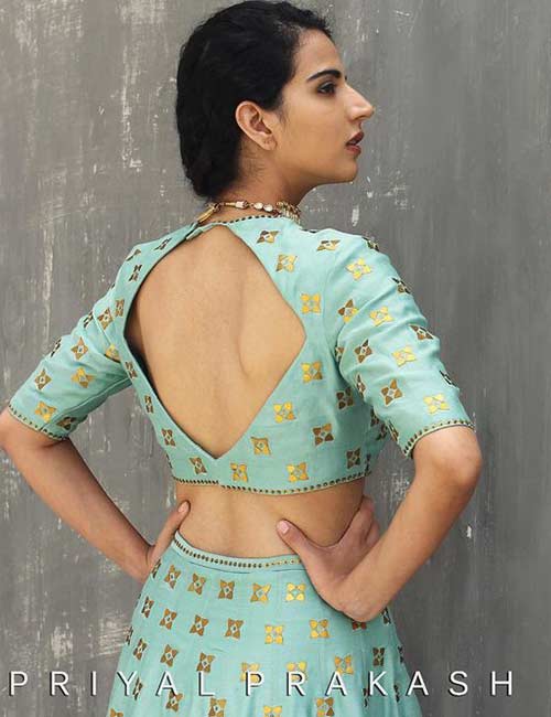 Buy Purple Banarasi Woven Zardozi Quatrefoil Pattern Chanderi Lehenga Set  For Women by Aditi Gupta Online at Aza Fashions.