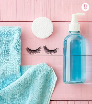 fake eyelashes with cleaning kit