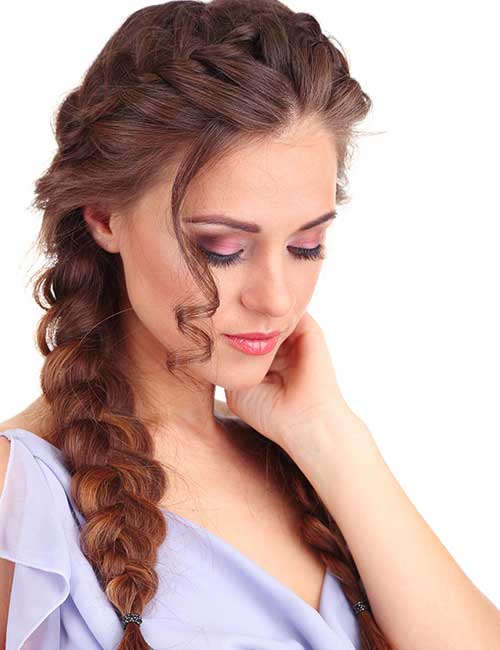 Side French Braid Hair Tutorial  For Beginners Long Medium Hair