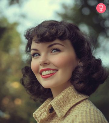 Woman With 1950s Hairstyle