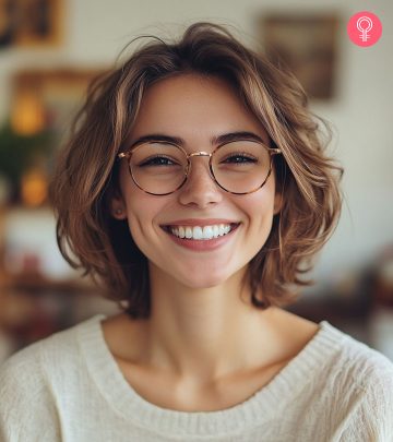 A Perfect Hairstyle For Woman With Glasses