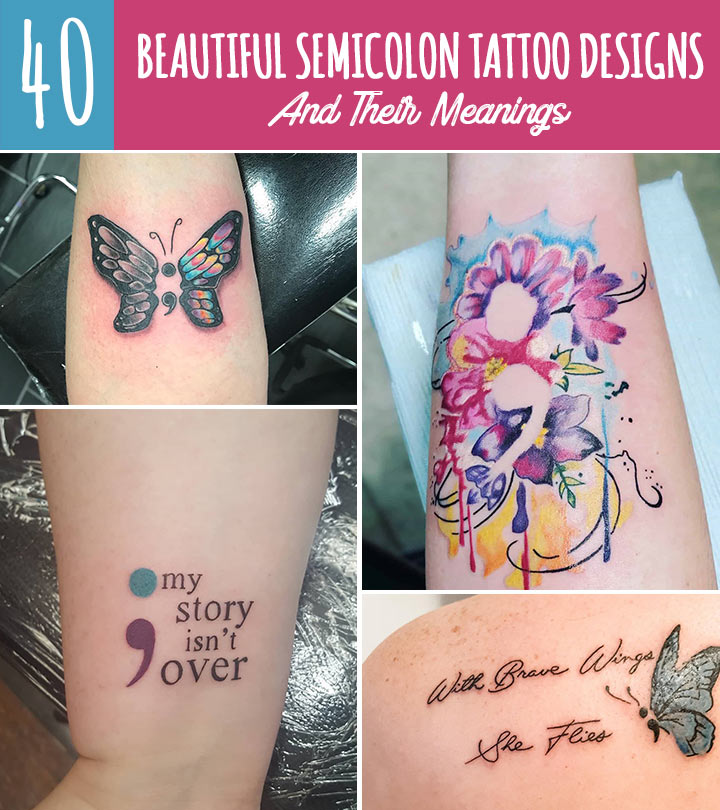 Buy Semicolon Butterfly Outline Temporary Tattoo  Mental Health Online in  India  Etsy