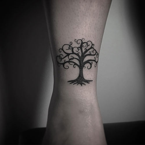 simple celtic tree of life tattoo