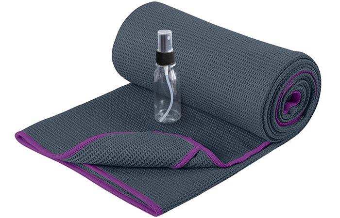 POLYTE Microfiber Hot Yoga Towel Mat with Non-Slip