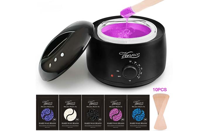 Salon Sundry Portable Electric Hot Wax Warmer Machine for Hair Removal -  Pink Lid 