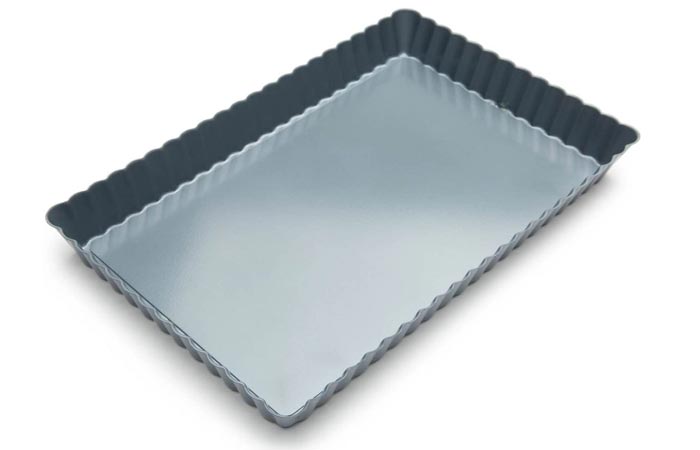 Bake Boss Nonstick Tart Pan - 10 inch Silicone Pie Pan - Rust/Stain Proof Round Quiche Pans (VS Aluminum Metal Tart Pans with Removable Bottom) - Pate