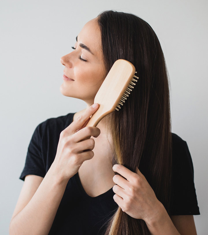 Comb and hair brush cleaner beech wood