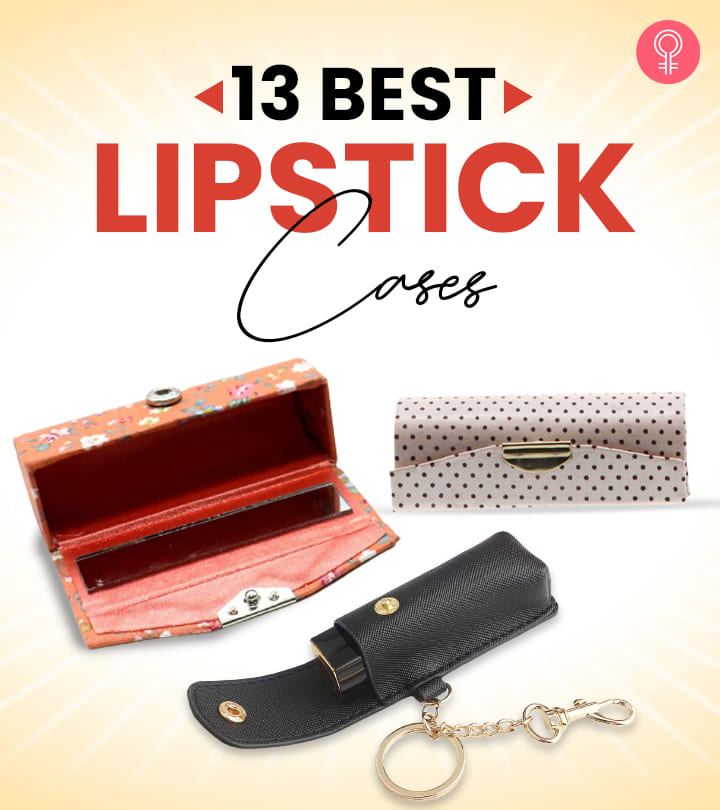 1pc Stylish Mini Star Acrylic Lipstick Case Holder, With Metal Chain;  Suitable For Carrying Coins, Lipsticks, Lip Glosses, Travel Mini Perfumes,  Earphones