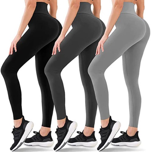 Women's Leggings Scrunch Butt Seamless Tummy Control Butt Lift Breathable  High Waist Yoga Fitness Gym Workout Tights Solid Color Violet Black Yellow  Winter Sports Activewear Stretchy Skinny 2024 - $23.99