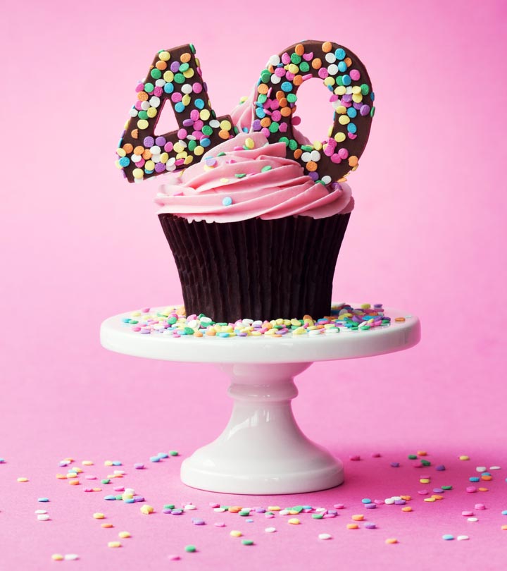 Adult Birthday Writing Top Cake 8″ round | Danes Bakery