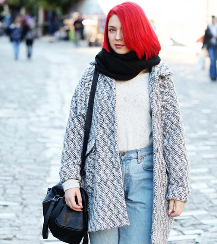 Try wearing cropped pants with tights in the same color. from Street style  aesthetic
