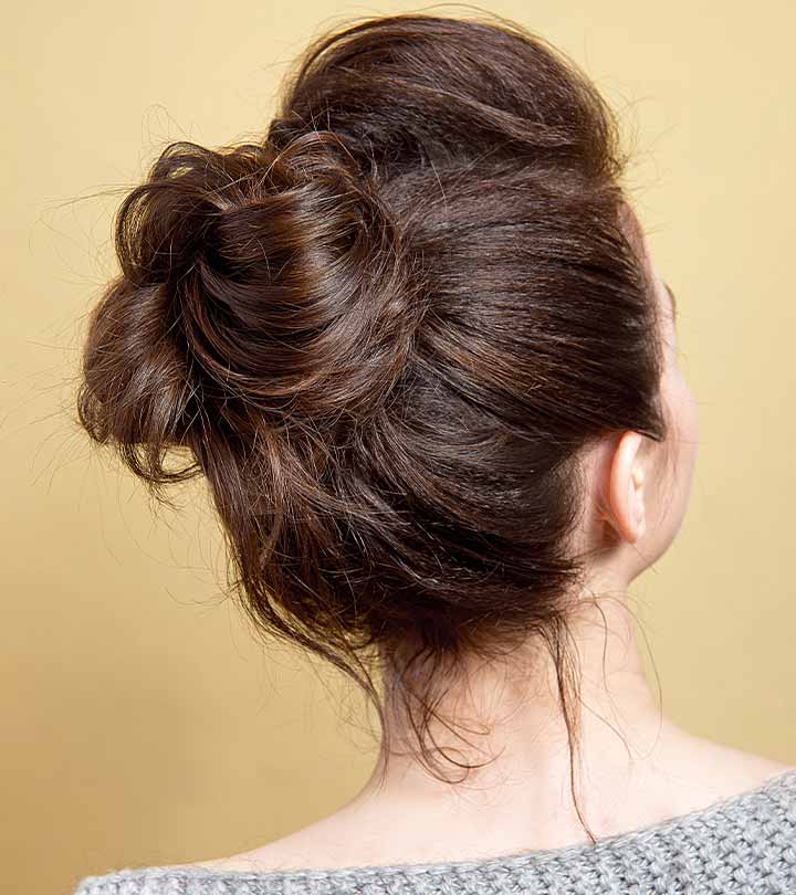how to do a messy bun with shoulder length hair