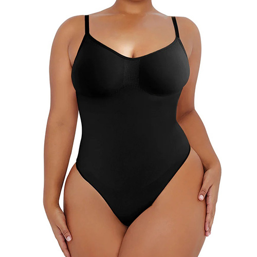 Bodysuit for Women Tummy Control Shapewear Seamless Sculpting Thong Body  Shaper Women's Bodywear Shapewear Bodysuit(Black,3X-Large) 
