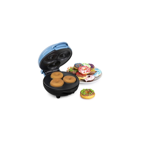 Cucinapro Mini Donut Maker - Electric Non-Stick Surface Makes 7 Small Doughnuts, Decorate or Ice Your Own for Kid Friendly Dessert or Snack- Unique