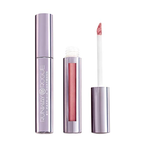 Runway Rogue LuxGloss Lip Gloss, High-Pigment Shimmer Pastel-Pink Lip