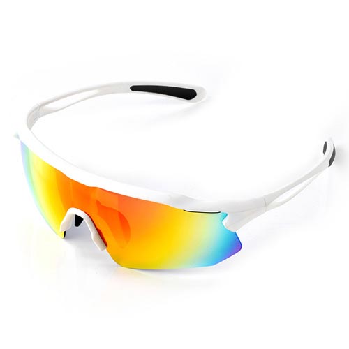 Duco Polarized Sports Cycling Sunglasses for Men with 5 Interchangeable Lenses for Running Golf Fishing Hiking Baseball Red