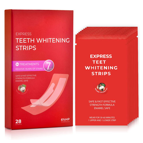  BURST Teeth Whitening Strip Kit - Sensitive Teeth Friendly - 10  Treatments with No-Slip Grip - White Strips Whiten with Visible Results in  Just 15 Minutes - Mint + Coconut Whitening Strips : Health & Household