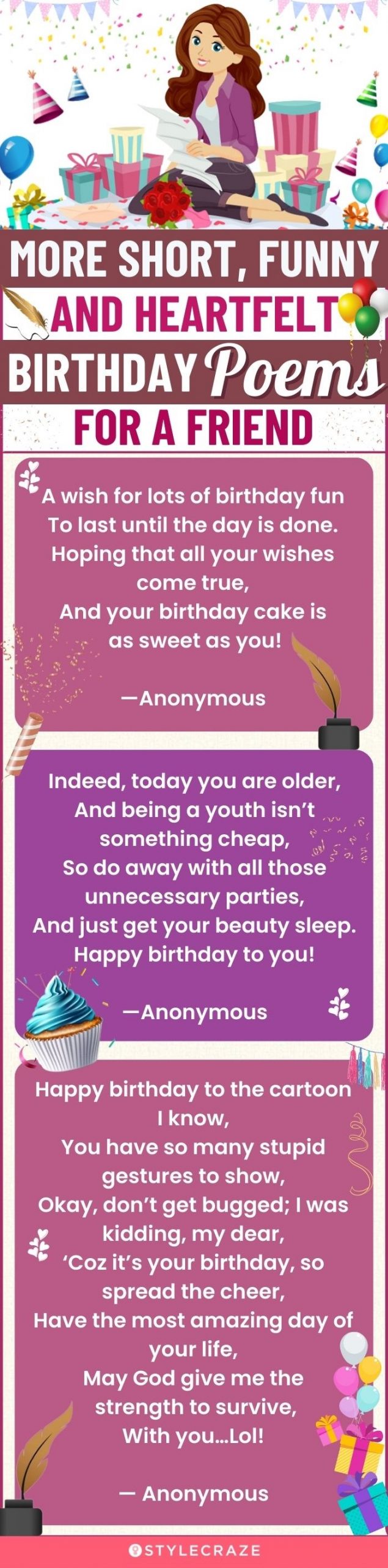 happy birthday my special friend poem