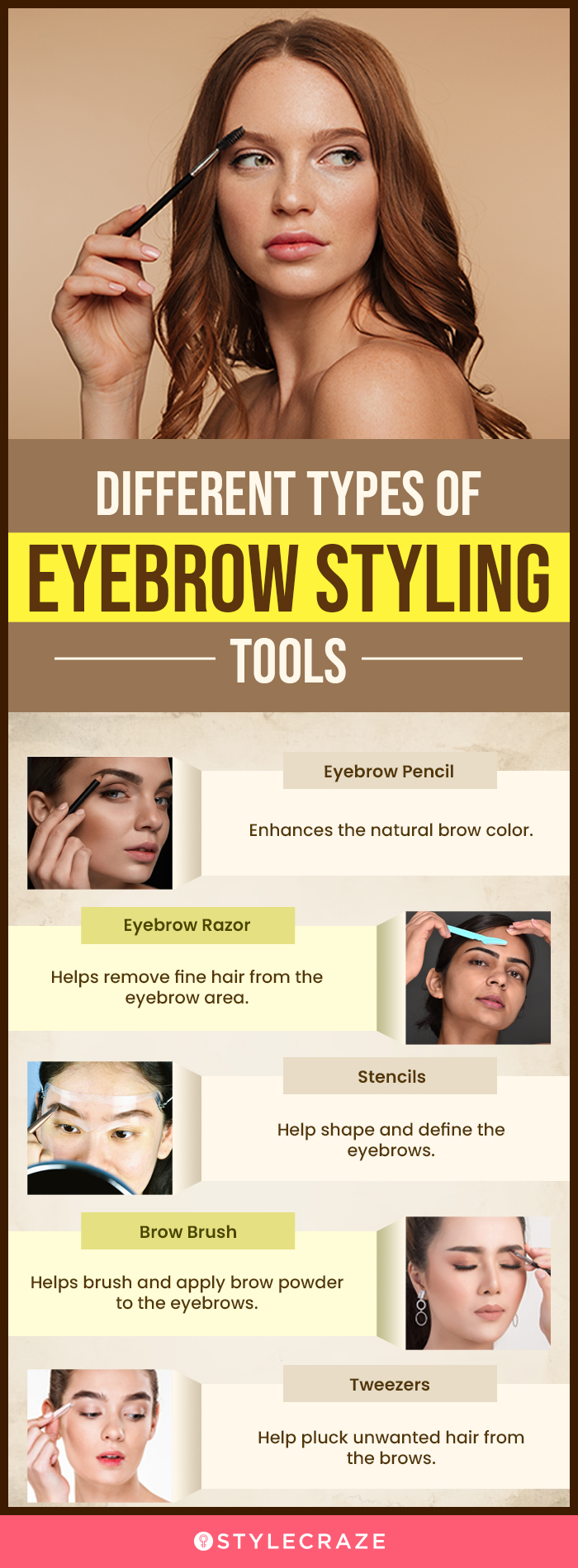 types of eyebrow shapes