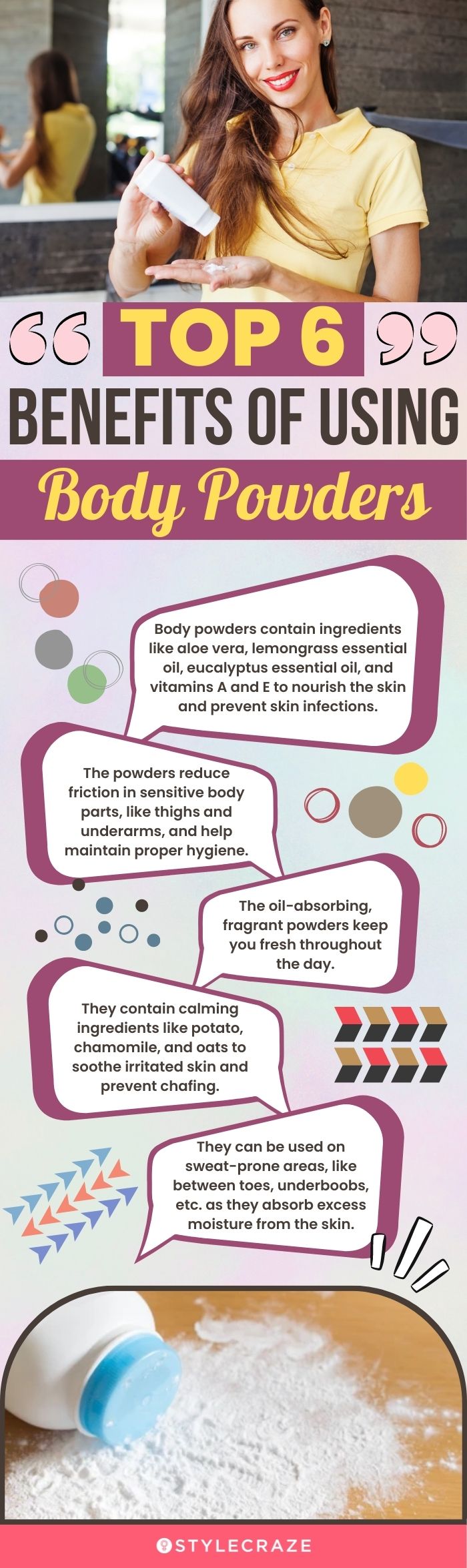 Top 5 Reasons To Use Body Powder