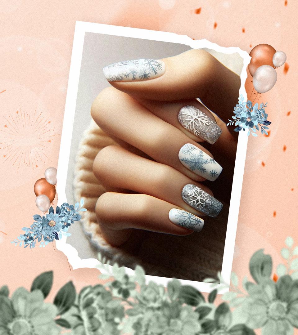 35 Best Snowflake Nail Art Ideas To Try This Winter Season