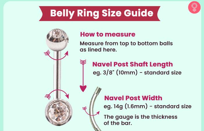 Typical belly deals button ring gauge