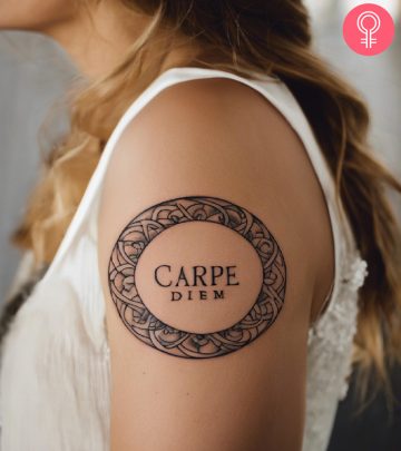 A carpe diem tattoo