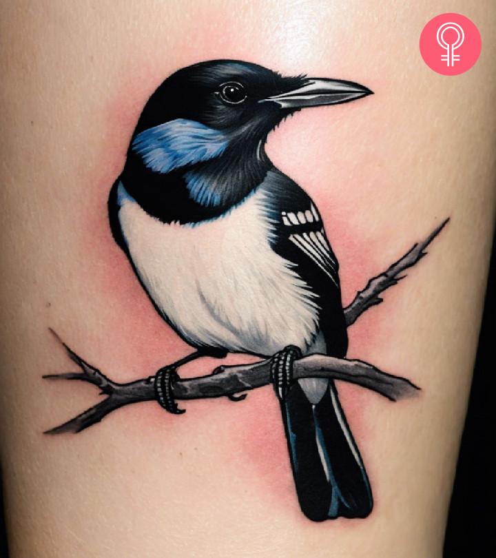 8 Small Magpie Tattoo Ideas With Meaning For Men and Women