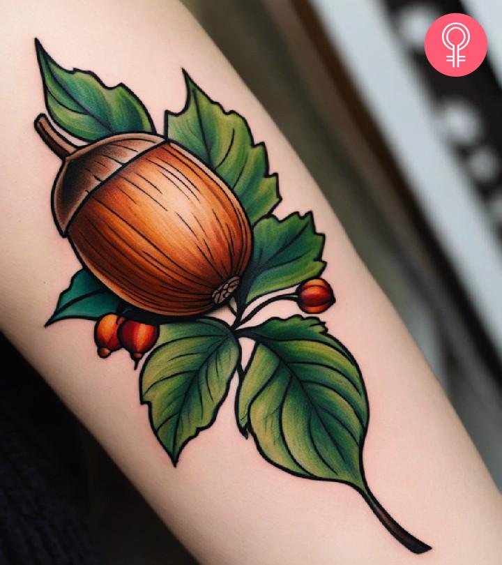 8 Beautiful Acorn Tattoo Designs For Nature Lovers