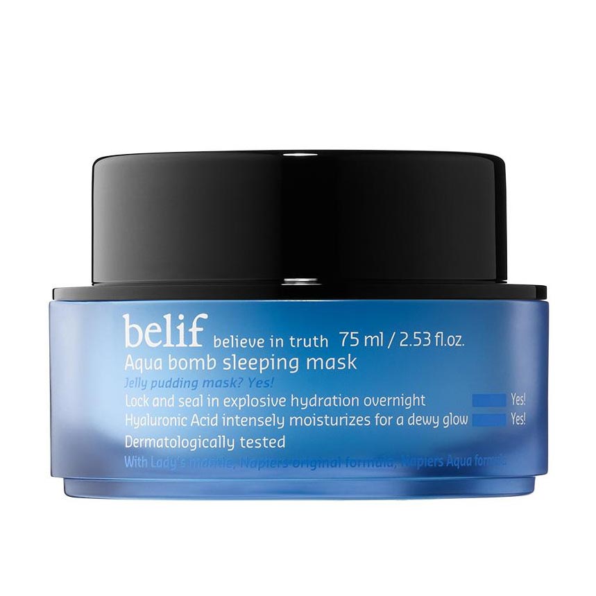  belif Aqua Bomb (50ml) & Moisturizing Bomb (50ml) True Cream  Bundle, Antioxidants, Lady Mantle & Oat Husk